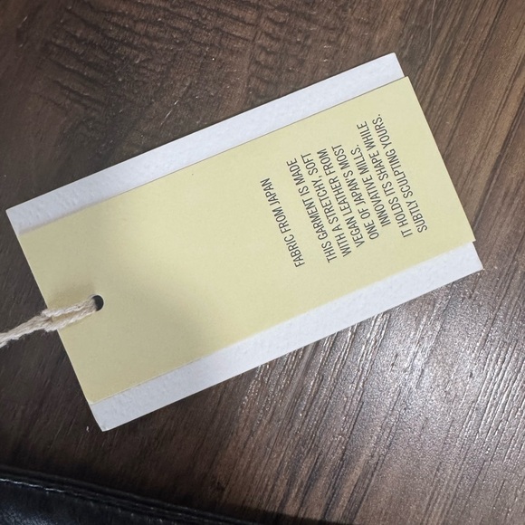 Aritzia Wilfred Black Leather Melina Pant size 0 - Picture 4 of 5